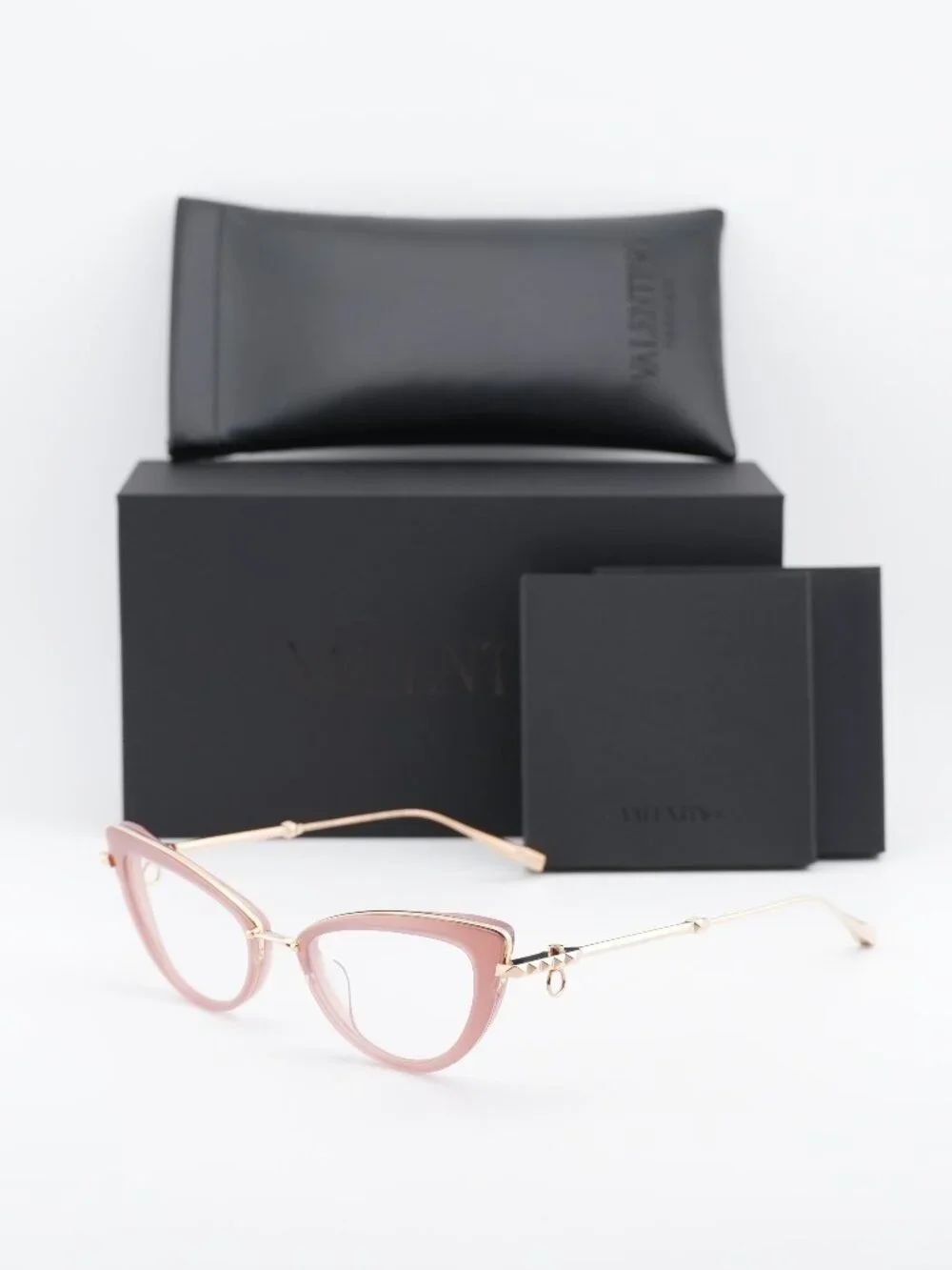 Valentino V-DAYDREAM VLX-123B Cat Eye Eyeglasses 51mm - Pink / Gold